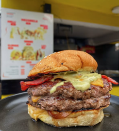 FLAMING DOGS & BURGERS